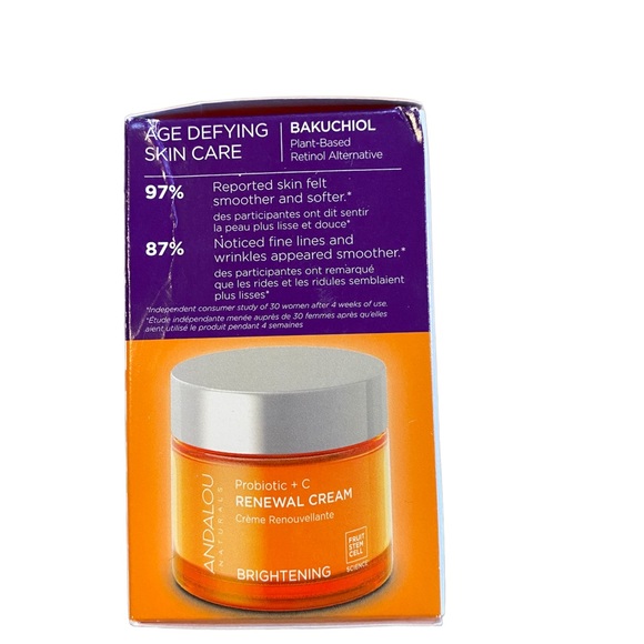 Andalou Naturals Brightening Probiotic + C Renewal Cream,1.7 Fl Oz - Picture 3 of 4